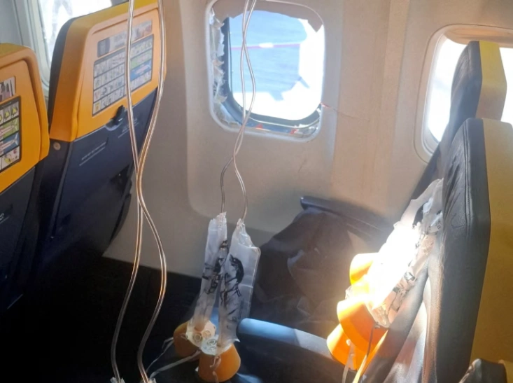 Ryanair stands by safety record after passenger was nearly sucked out of plane